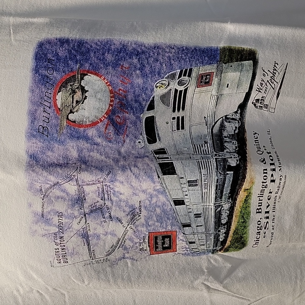 Burlington Zephyr train tee (new)